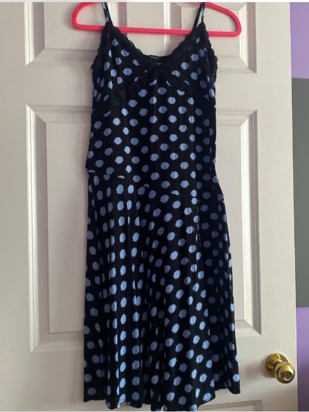 Forever 21 Polka Dot Midi Slip Dress